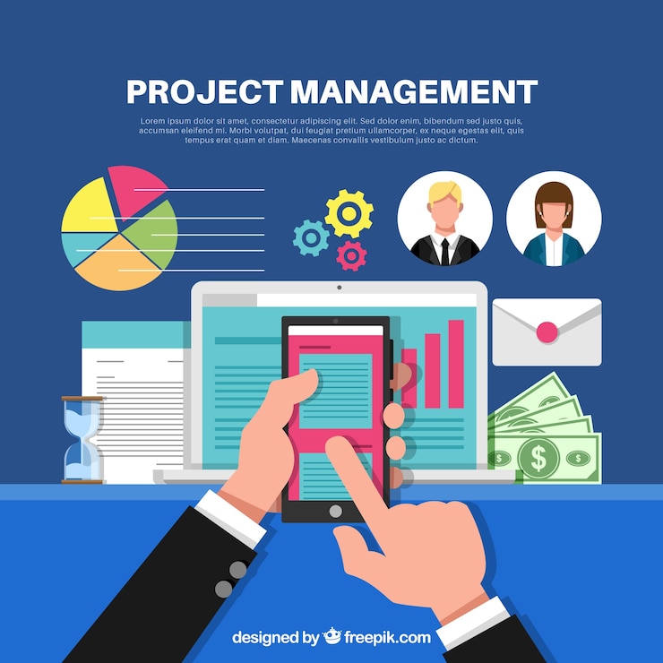 Vector Gratis project management concept