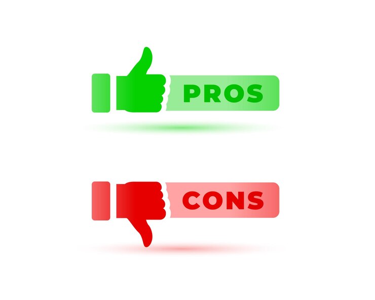 Vector Gratis pros and cons icon in modern style