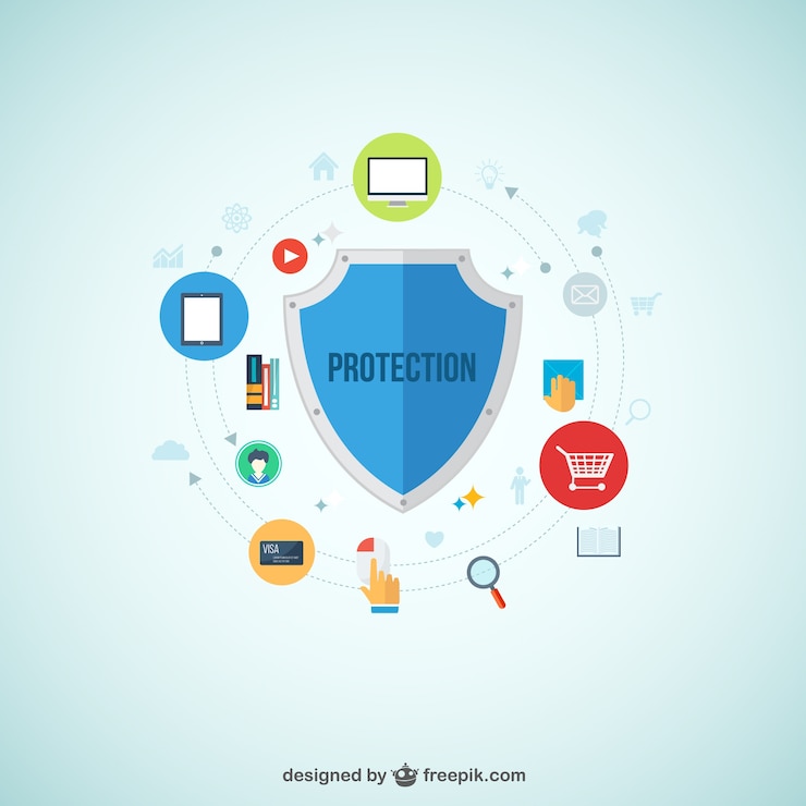 Vector Gratis protection infographic