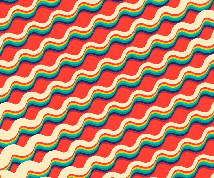 Vector Gratis psychedelic groovy background