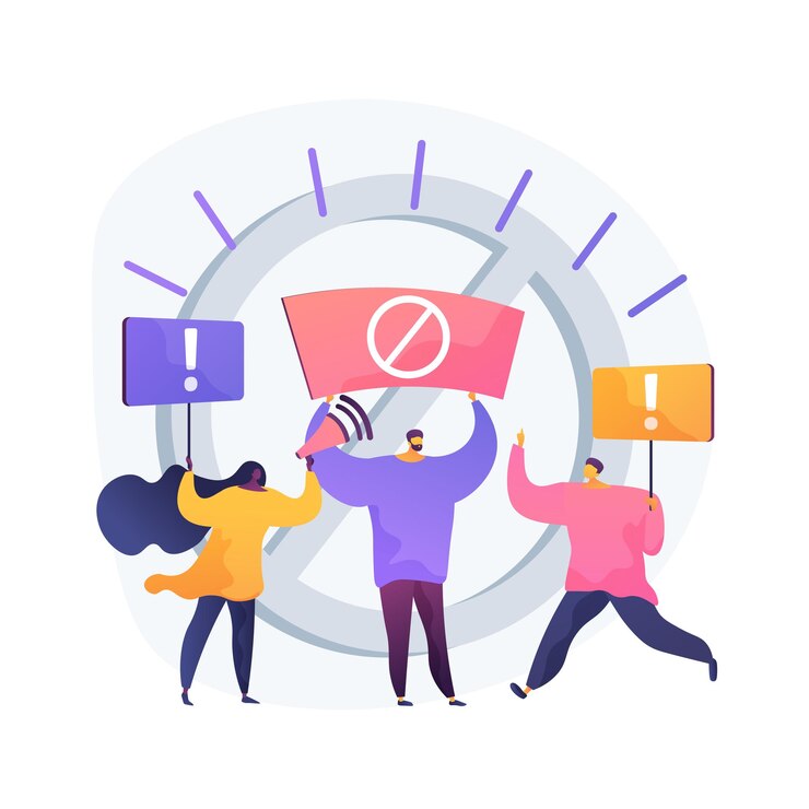 Vector Gratis public backlash abstract concept vector illustration. public reaction, bias and discrimination, minority rights, group protest, social media, sexual harassment, people outrage abstract metaphor.