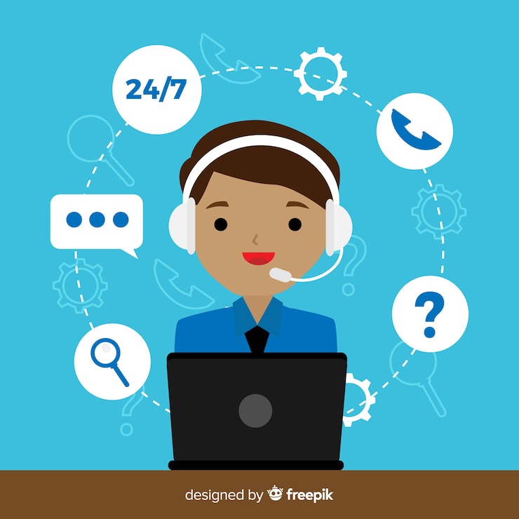 Vector Gratis pusat panggilan