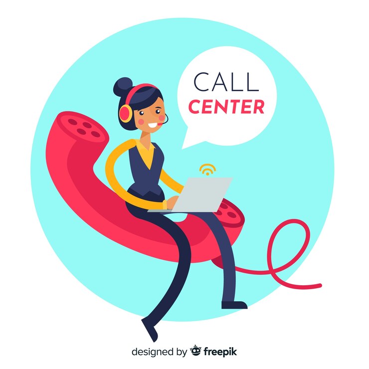 Vector Gratis pusat panggilan