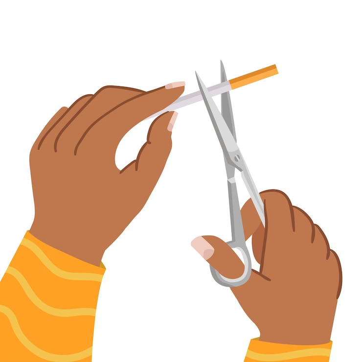 Vector Gratis quit smoking concept illustration