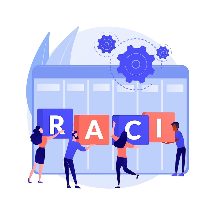 Vector Gratis raci matrix abstract concept illustration