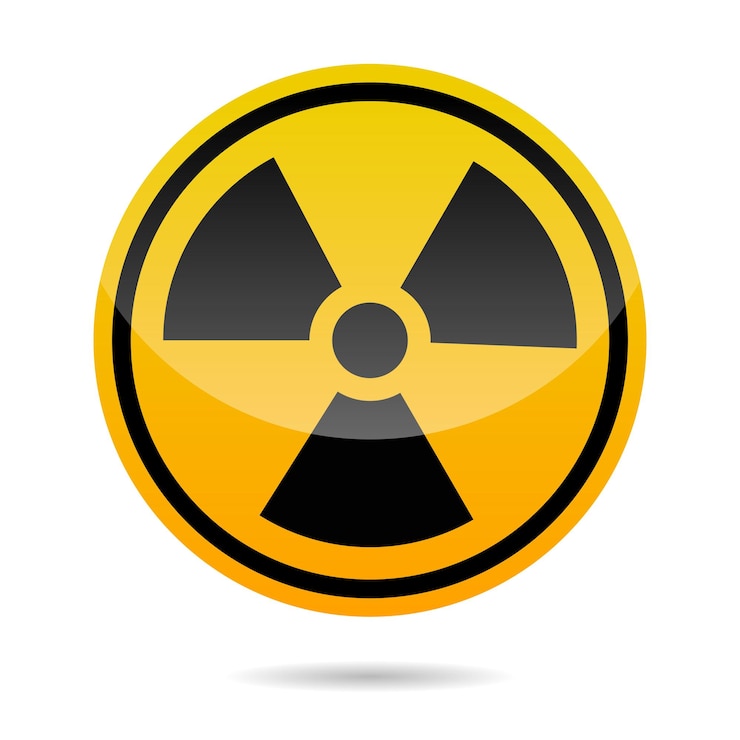 Vector Gratis radiation sign gradient