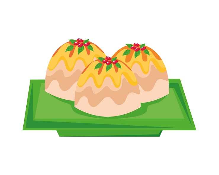 Vector Gratis ras malai indian sweet food