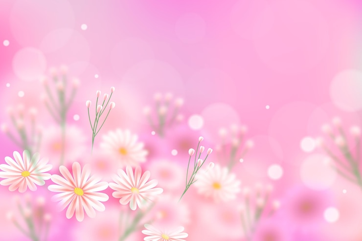 Vector Gratis realistic blurred spring background