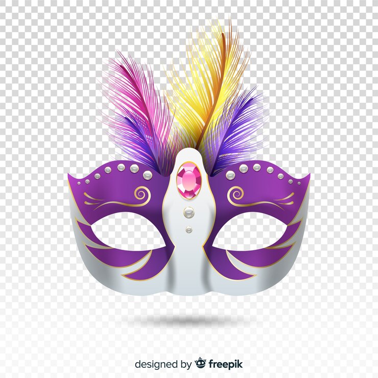 Vector Gratis realistic brazilian carnival mask