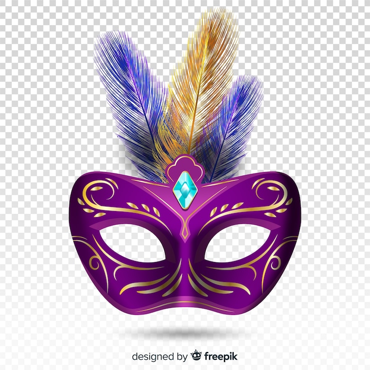 Vector Gratis realistic brazilian carnival mask