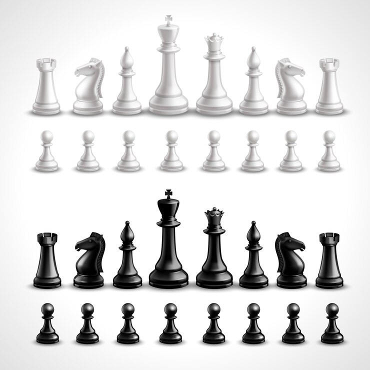 Vector Gratis realistic chess figures