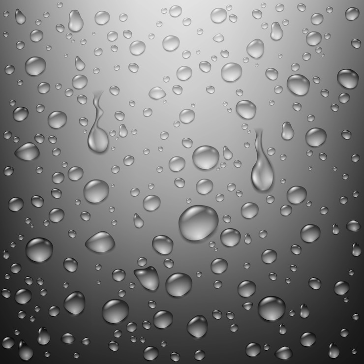 Vector Gratis realistic clean water drops texture background
