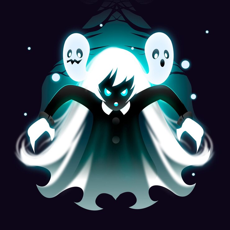 Vector Gratis realistic halloween ghost illustration