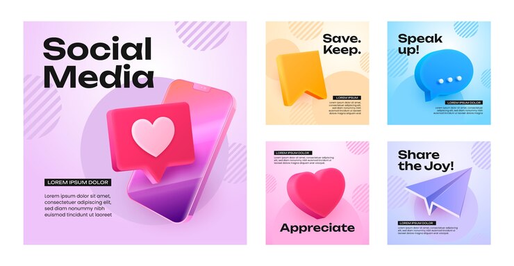 Vector Gratis realistic instagram post collection