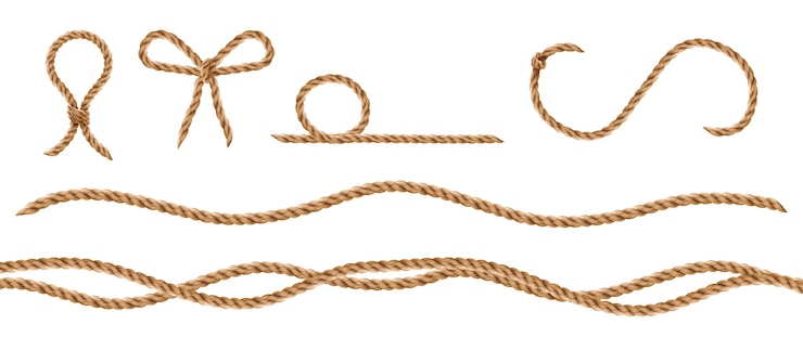 Vector Gratis realistic rope collection