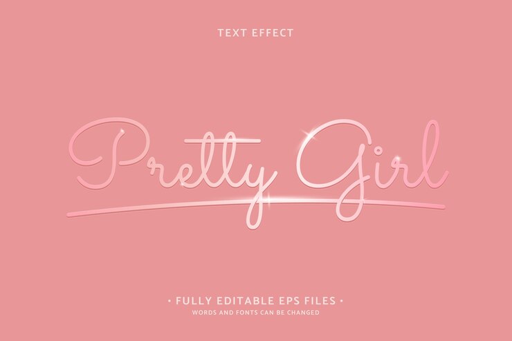Vector Gratis realistic rose gold text effect