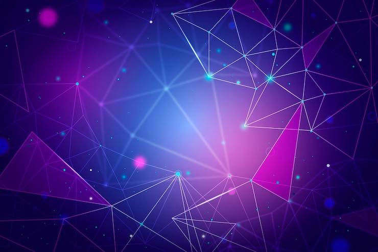 Vector Gratis realistic technology particle background
