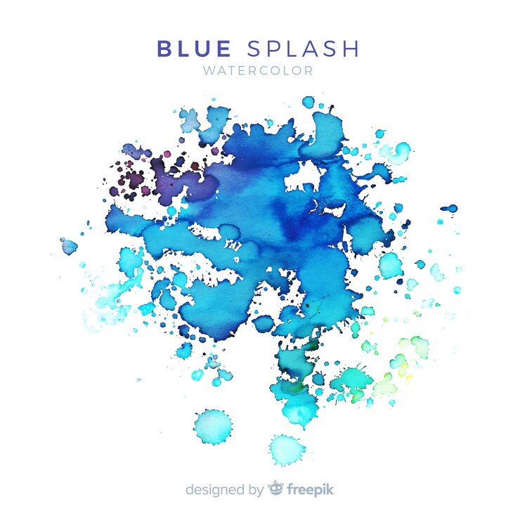 Vector Gratis realistic watercolor splatter background