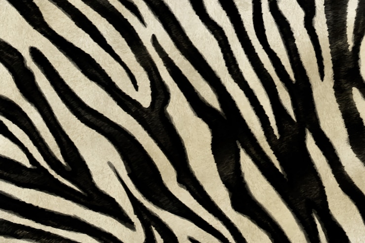 Vector Gratis realistic zebra print pattern background