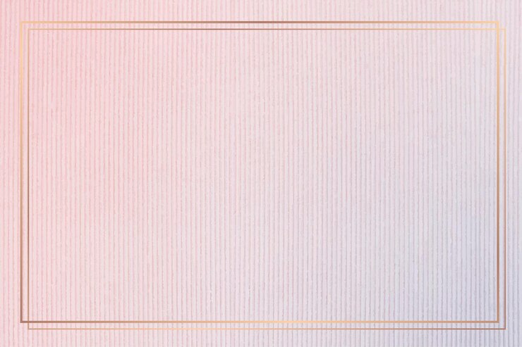 Vector Gratis rectangle gold frame on pink corduroy textured background