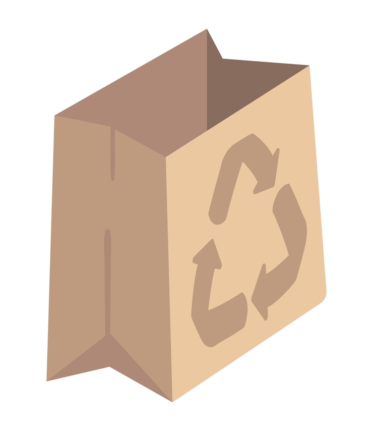 Vector Gratis recycle bag ecological sustainability