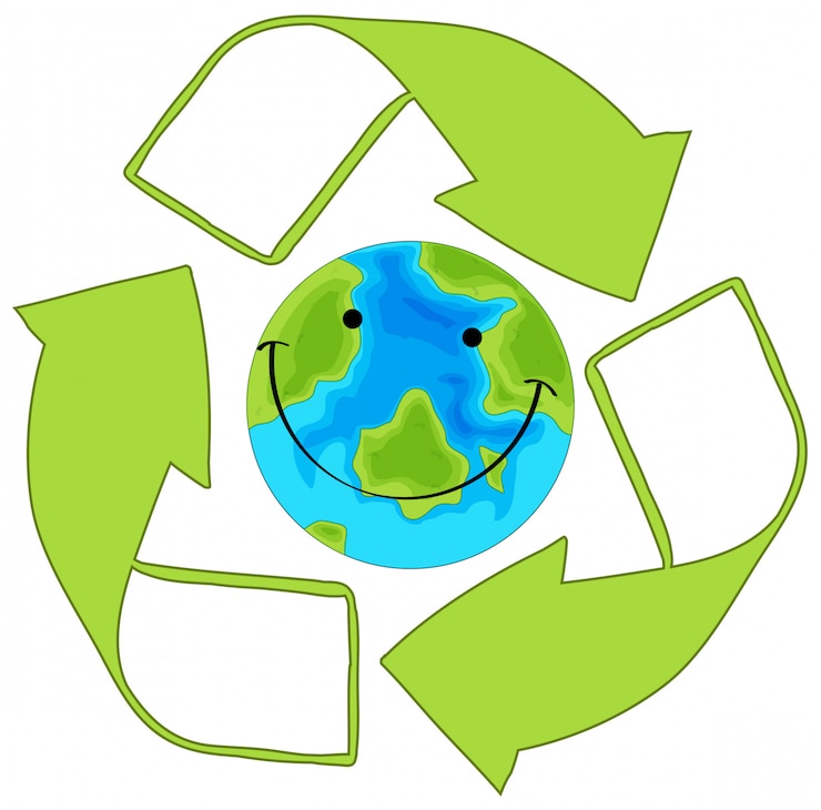 Vector Gratis recycle green earth