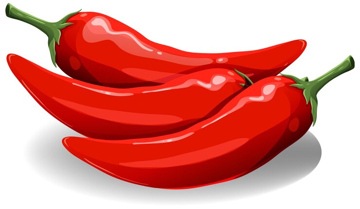 Vector Gratis red chili peppers illustration