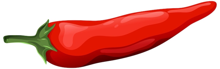 Vector Gratis red mexican chili pepper illustration