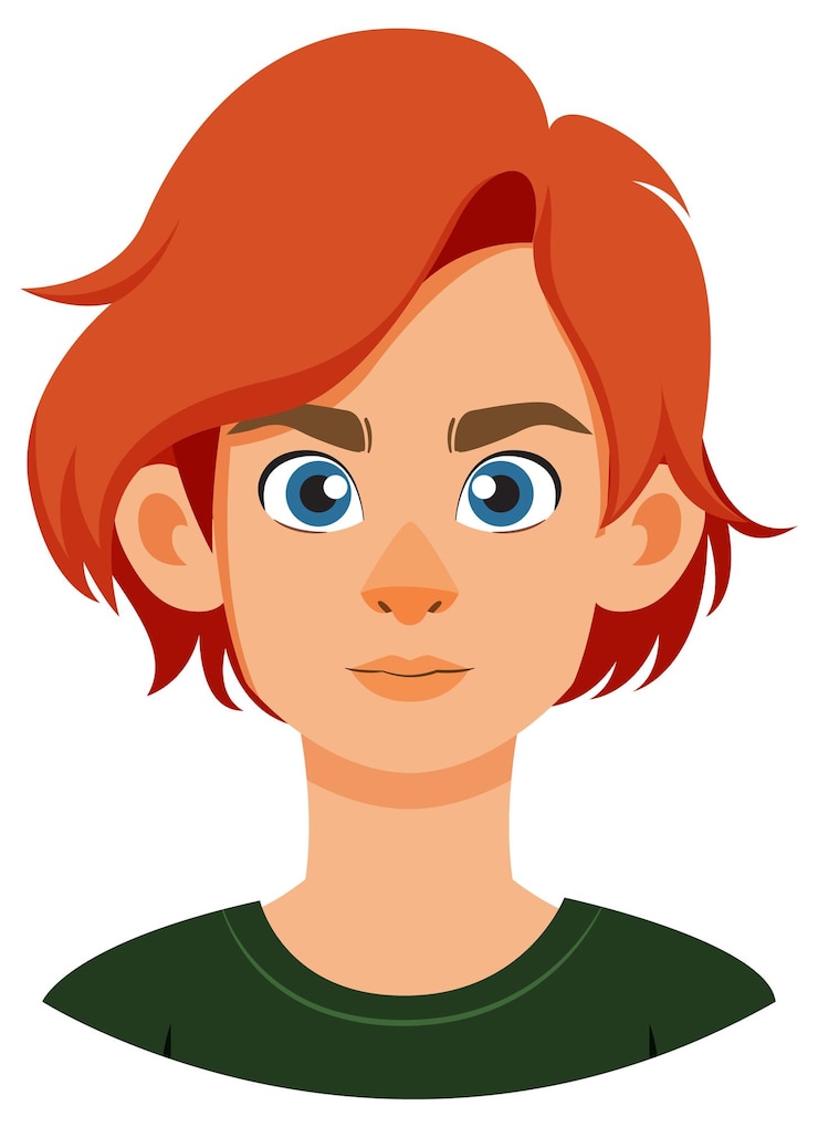 Vector Gratis redhaired boy vector illustration