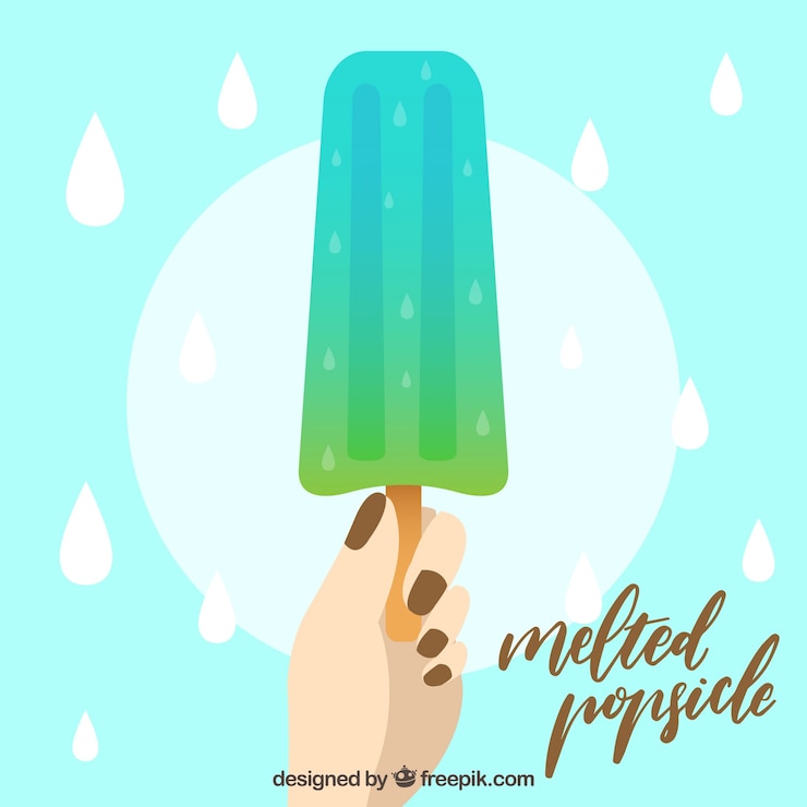 Vector Gratis refreshing popsicle background