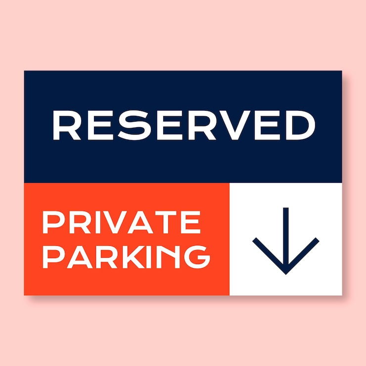 Vector Gratis reserved sign template design