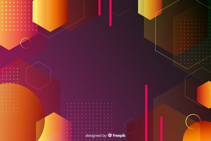 Vector Gratis retro gradient geometric shapes background
