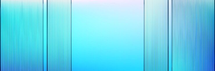 Vector Gratis ribbed glass panels with gradient blue color