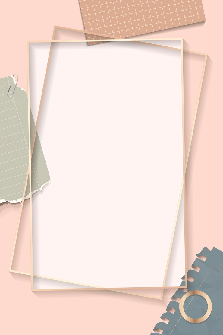 Vector Gratis ripped notes rectangle frame