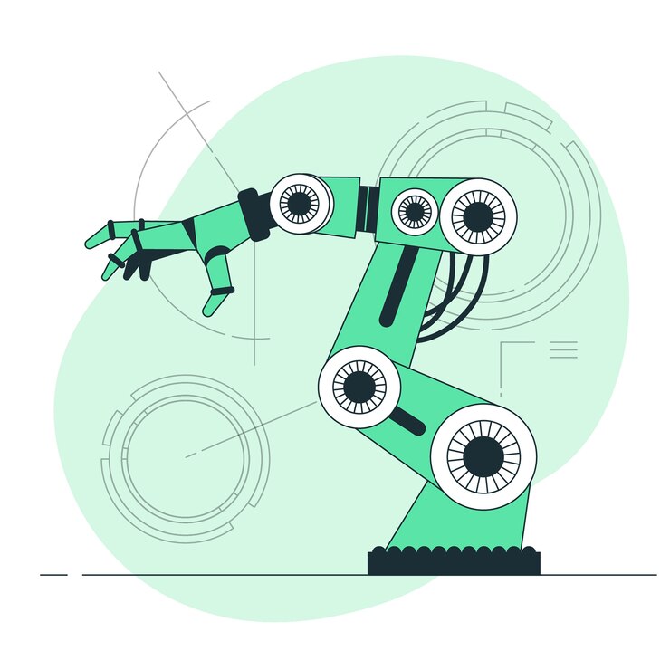 Vector Gratis robot arm concept illustration