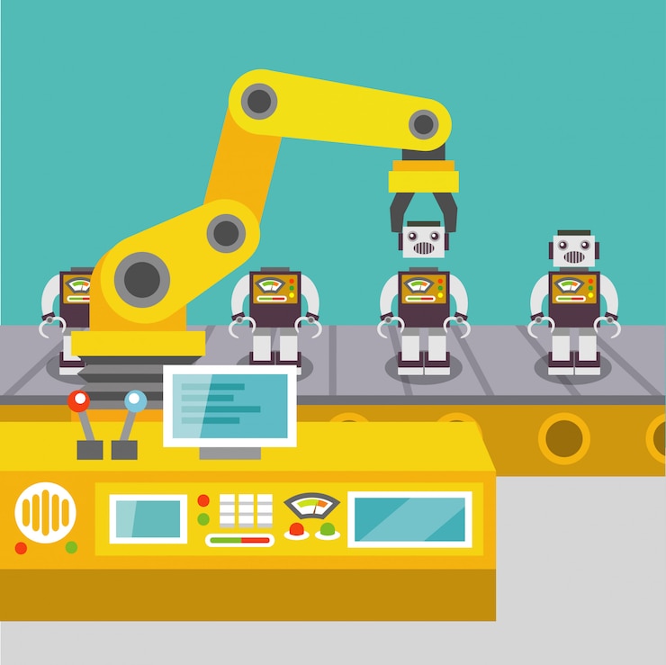 Vector Gratis robotic arm concept