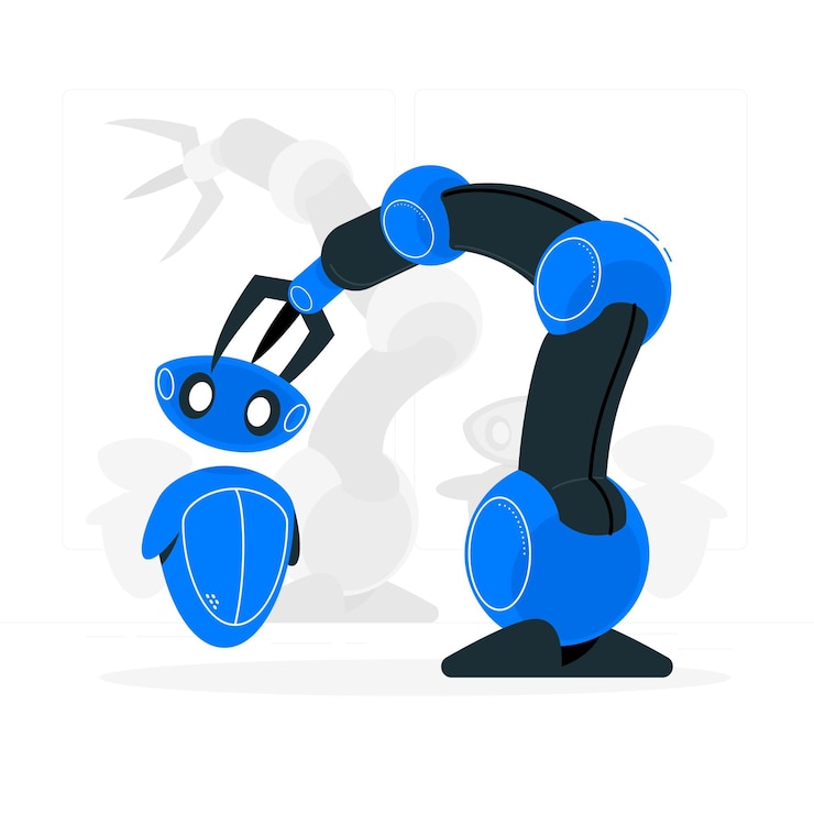 Vector Gratis robotics concept illustration