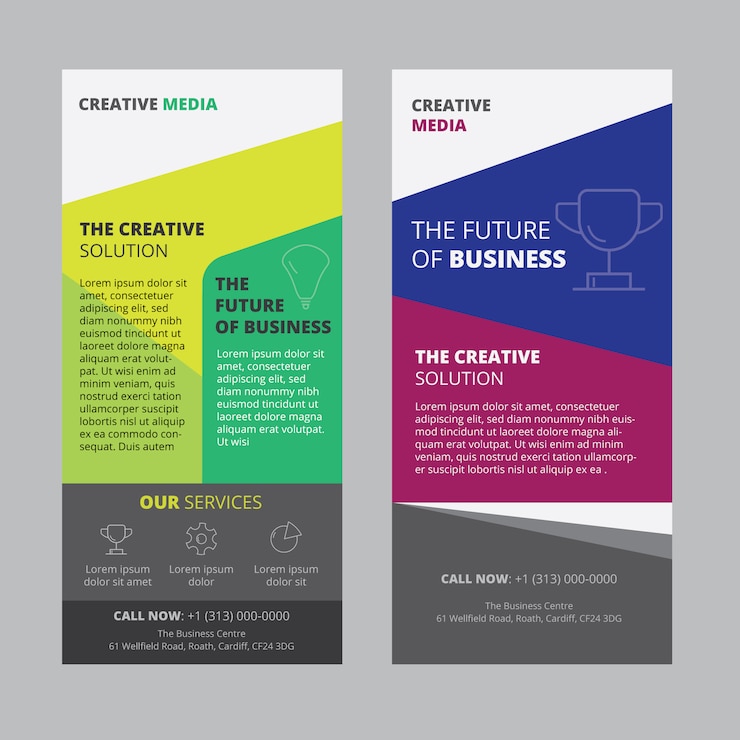 Vector Gratis roll up banner design
