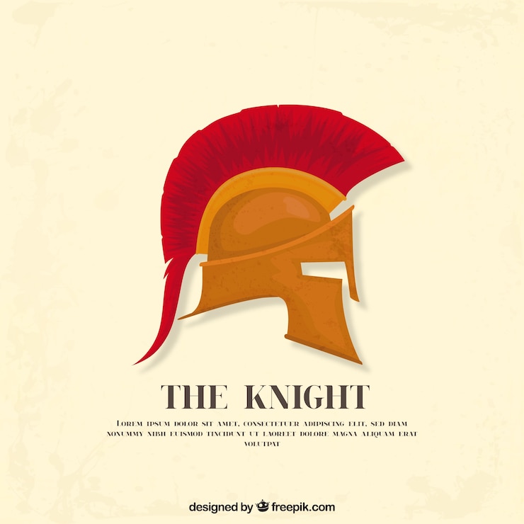Vector Gratis roman helmet background