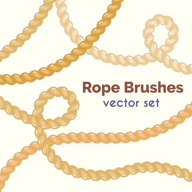Vector Gratis rope brushes colelction