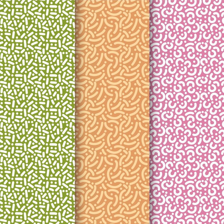 Vector Gratis rounded lines pattern collection