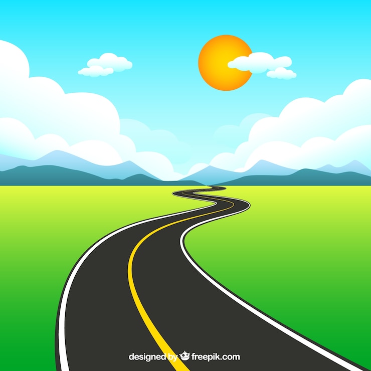 Vector Gratis rural road