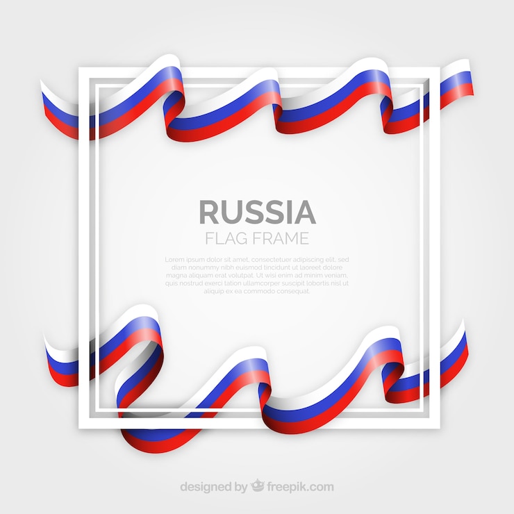 Vector Gratis russia frame