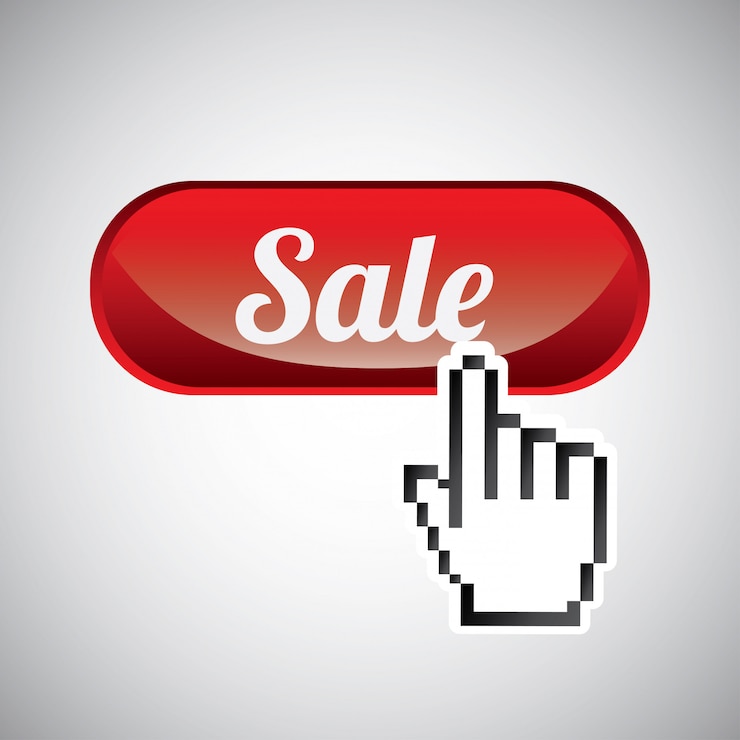 Vector Gratis sale concept button