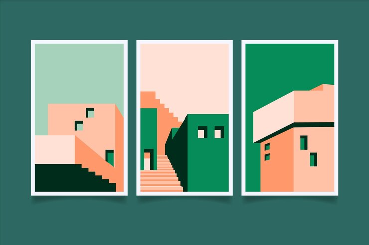 Vector Gratis sampul arsitektur minimalis
