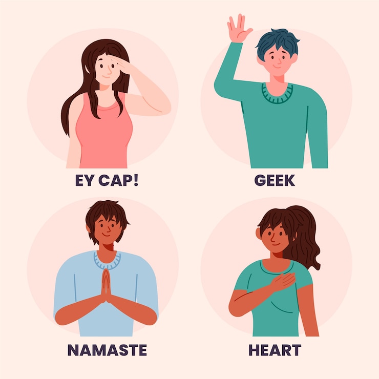 Vector Gratis sapaan tanpa kontak
