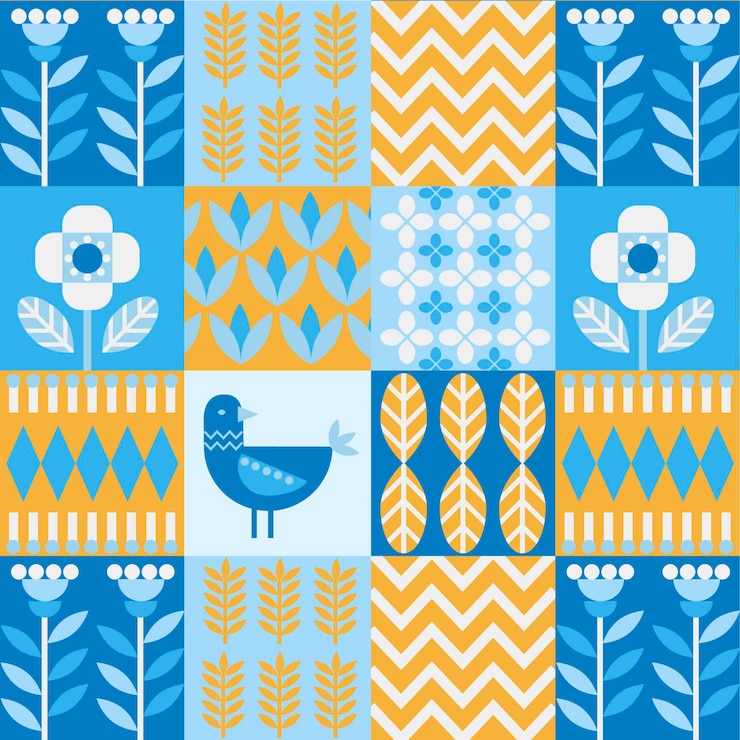 Vector Gratis scandinavian design patter