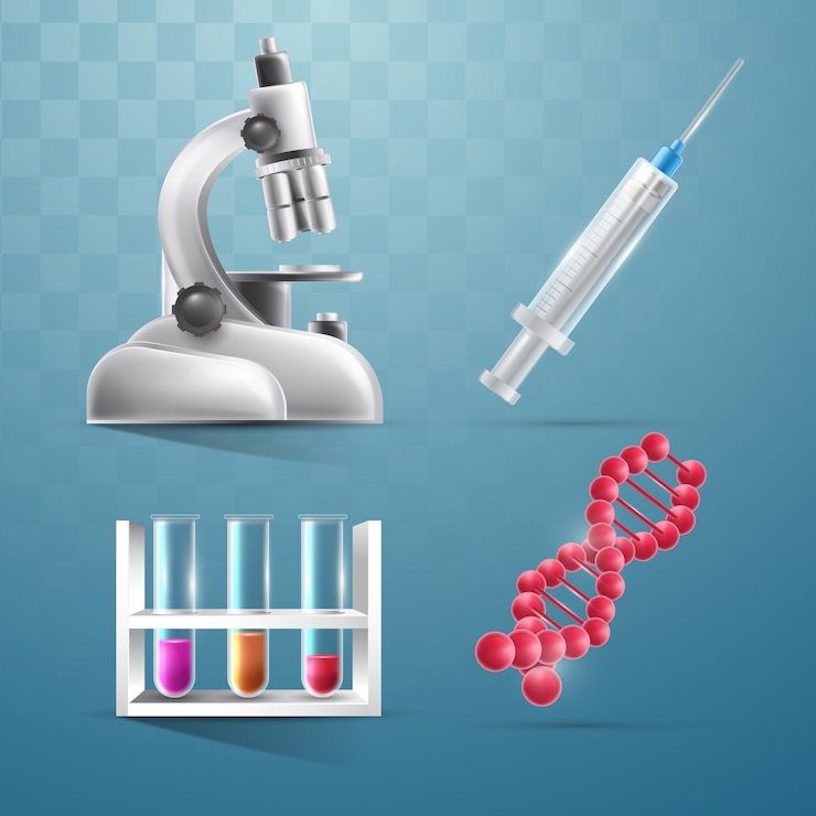 Vector Gratis science lab object collection
