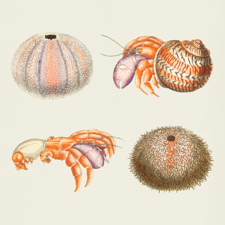 Vector Gratis sea animals set