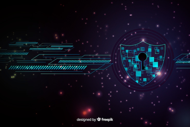Vector Gratis secure abstract technology background